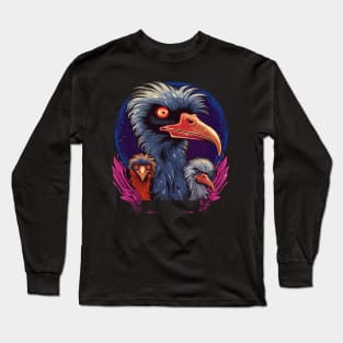 Ostrich Fathers Day Long Sleeve T-Shirt